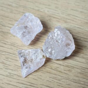 Clear Pink Morganite Lot (9.4G) Rare Rainbow Top Quality Small Rough Morganite Crystal Raw Gemstones