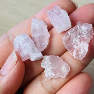 Light Pink Morganite Lot (11.8G) Small Rough Morganite Crystal Raw Gemstones