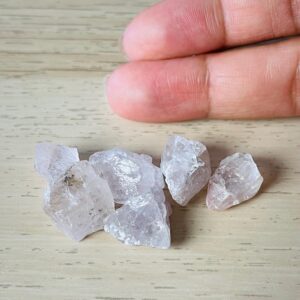 Milky Lavender Pink Morganite Lot (12.2G) RARE Small Rough Morganite Crystal Raw Gemstones