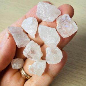 Milky Light Pink Morganite Lot (27.9G) Small Rough Morganite Crystal Raw Gemstones