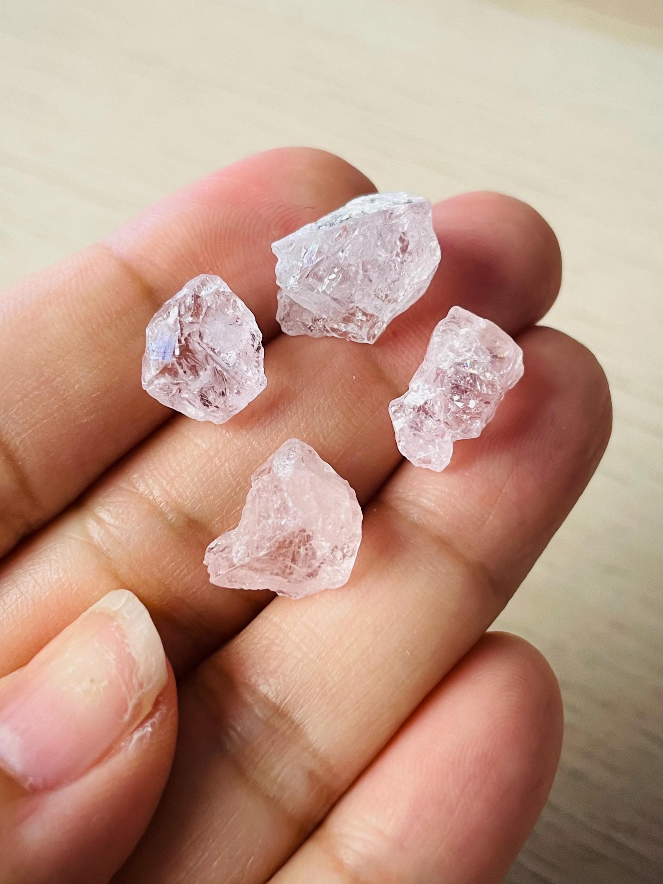 Pink Morganite Lot (9.4g) Rare Top Quality Small Rough Morganite Crystal Raw Gemstones Pink Morganite Lot (9.4g) Rare Top Quality Small Rough Morganite Crystal Raw Gemstones