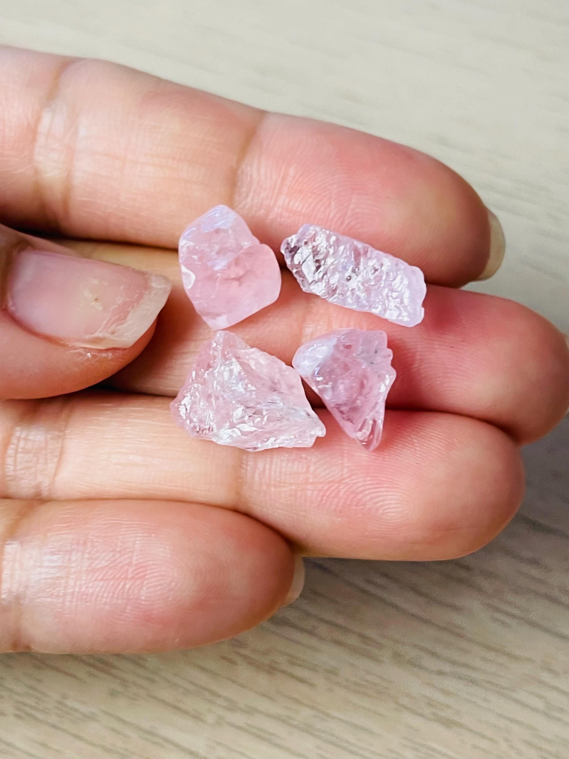 Rare Clear Morganite (15.3g) Top Quality Small Rough Morganite Crystal Raw Gemstone