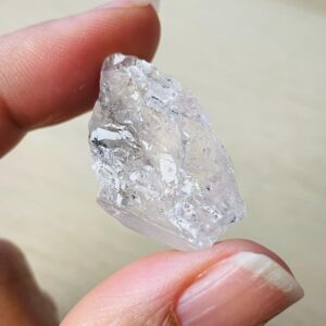 Rare Clear Pink Morganite (15.3G) Rainbow Top Quality Small Rough Morganite Crystal Raw Gemstone