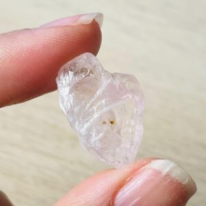 Rare Pink Clear Morganite (4.2G) Top Quality Small Rough Morganite Crystal Raw Gemstone