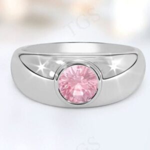 Pink Morganite Solitaire Engagement Ring Sterling Silver Morganite Signet Ring For Her Round Cut Morganite Statement Ring Anniversary Gift Pink Morganite Solitaire Engagement Ring Sterling Silver Morganite Signet Ring For Her Round Cut Morganite Statement Ring Anniversary Gift