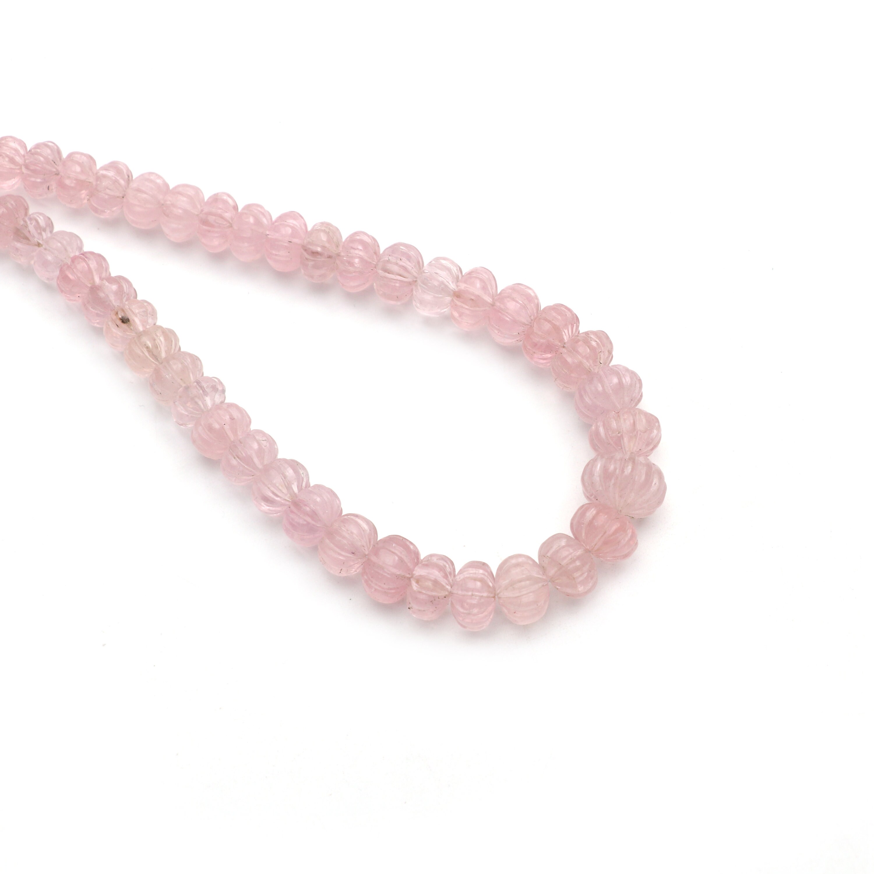 Morganite Carving Rondelle Beads, 6 Mm To 13 Mm, Rondelle Morganite Carving, Carving Morganite Beads, 16 Inches Strand, Price Per Strand