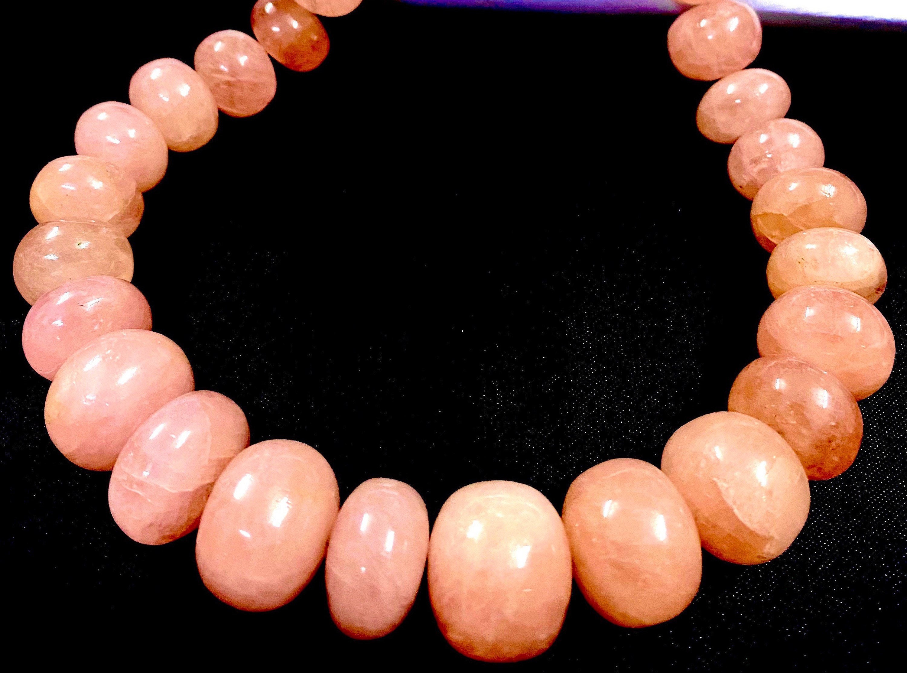 Extremely Rare~earth Mined Morganite Smooth Rondelle Beads Natural Pink Morganite Gemstone Beads 18” Strand Beautiful Morganite Gems Jewelry Extremely Rare~earth Mined Morganite Smooth Rondelle Beads Natural Pink Morganite Gemstone Beads 18” Strand Beautiful Morganite Gems Jewelry