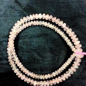 Natural Smooth 18" Strand Pink Morganite Rondelle Beads 5-8mm Gemstone Beads Wholesale Price Beads Natural Smooth 18" Strand Pink Morganite Rondelle Beads 5-8mm Gemstone Beads Wholesale Price Beads