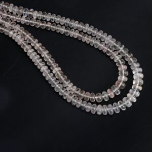 Morganite Smooth Rondelle Beads, 4 Mm To 7 Mm, Morganite Jewelry Making Beads, 8 Inches / 18 Inches Full Strand, Price Per Strand Morganite Smooth Rondelle Beads, 4 Mm To 7 Mm, Morganite Jewelry Making Beads, 8 Inches / 18 Inches Full Strand, Price Per Strand