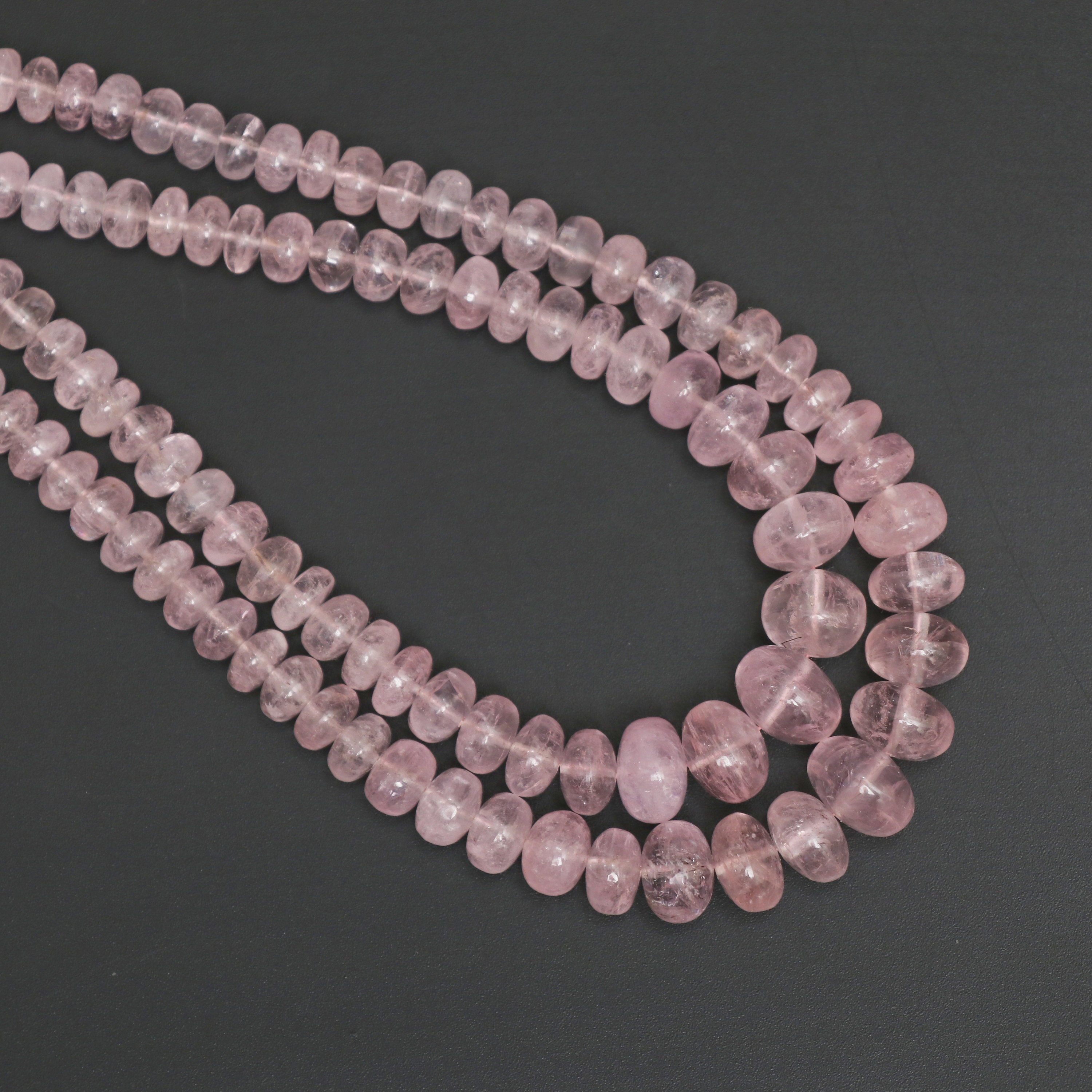 Morganite Smooth Rondelle Beads, 4 Mm To 10.5 Mm, Morganite Jewelry Handmade Gift For Women, 18 Inch Full Strand, Price Per Strand