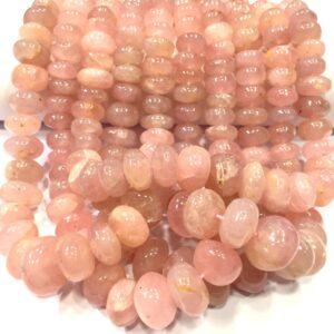 Wholesale Lot~Natural Pink Morganite Smooth Rondelle Beads 9-12.MM Rondelle Beads Real Morganite Gemstone Beads Wholesale Price 5 Strand. Wholesale Lot~Natural Pink Morganite Smooth Rondelle Beads 9-12.MM Rondelle Beads Real Morganite Gemstone Beads Wholesale Price 5 Strand.