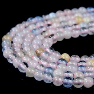2MM Natural Morganite Gemstone Grade AAA Round Beads 15 inch Full Strand BULK LOT 1,2,6,12 and 50 (80016580-P63) 2MM Natural Morganite Gemstone Grade AAA Round Beads 15 inch Full Strand BULK LOT 1,2,6,12 and 50 (80016580-P63)