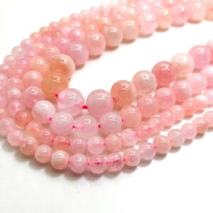 Aaa High Quality Natural Pink Morganite Smooth Polished Round 6mm 8mm 10mm Gemstone Beads - Rn192 Aaa High Quality Natural Pink Morganite Smooth Polished Round 6mm 8mm 10mm Gemstone Beads - Rn192