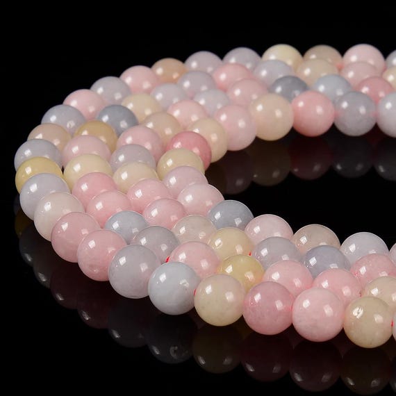 Morganite Gemstone Round 8mm Loose Beads Bulk Lot 1,2,6,12 And 50 (d622)
