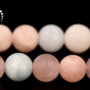 Morganite Matte Round Beads,candy Color Morganite,rainbow,gemstone,natural,diy,jewelry Making,6mm 8mm 10mm 12mm For Choice,15" Full Strand Morganite Matte Round Beads,candy Color Morganite,rainbow,gemstone,natural,diy,jewelry Making,6mm 8mm 10mm 12mm For Choice,15" Full Strand