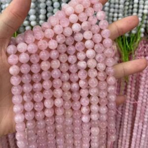 Natural Aaaaa Pink Morganite Gemstone Smooth Round Beads,6mm 8mm 10mm Morganite Beads Wholesale Supply,one Strand 15" Natural Aaaaa Pink Morganite Gemstone Smooth Round Beads,6mm 8mm 10mm Morganite Beads Wholesale Supply,one Strand 15"