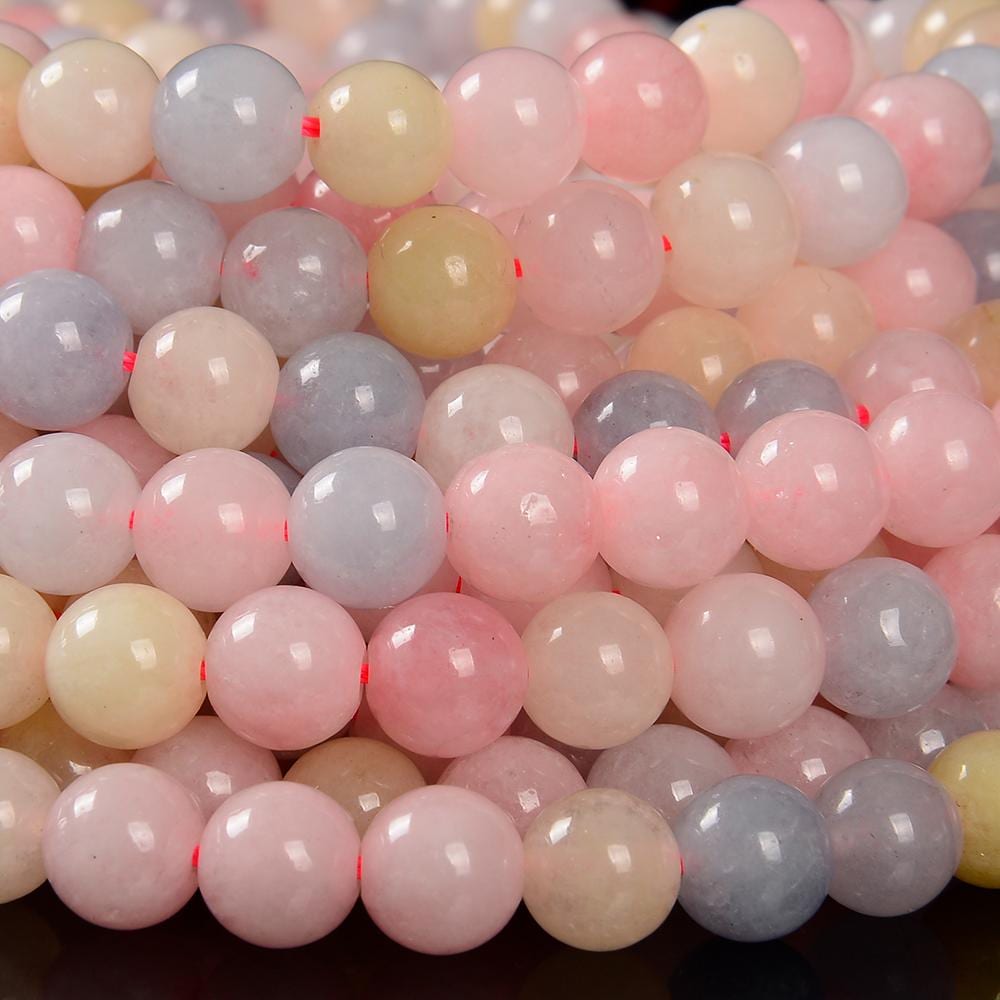 Natural Beryl Morganite Gemstone Round 8mm Loose Beads (d622)