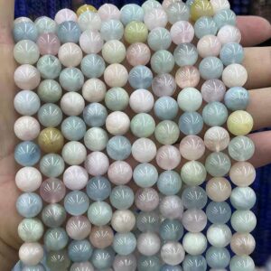 Natural Morganite Gemstone Smooth Round Beads,6mm 8mm 10mm 12mm Morganite Beads Wholesale Supply,one Strand 15" Natural Morganite Gemstone Smooth Round Beads,6mm 8mm 10mm 12mm Morganite Beads Wholesale Supply,one Strand 15"
