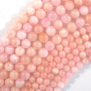 Natural Light Pink Morganite Round Beads 15.5" Beryl 4mm 6mm 8mm Natural Light Pink Morganite Round Beads 15.5" Beryl 4mm 6mm 8mm