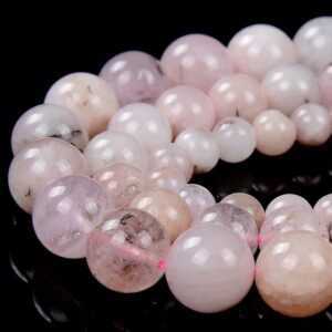 Natural Pink Morganite, Pink Beryl Gemstone Grade AA Round 6MM 7MM 8MM 10MM Loose Beads BULK LOT 1,2,6,12 and 50 (D374) Natural Pink Morganite, Pink Beryl Gemstone Grade AA Round 6MM 7MM 8MM 10MM Loose Beads BULK LOT 1,2,6,12 and 50 (D374)