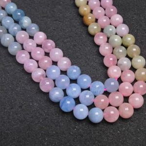 Natural Morganite Smooth And Round Beads,6mm/8mm/10mm/12mm Morganite Beads,15 Inches One Starand Natural Morganite Smooth And Round Beads,6mm/8mm/10mm/12mm Morganite Beads,15 Inches One Starand
