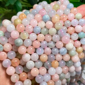 Natural Morganite Smooth Round Beads Loose Gemstone Crystal For Jewelry Making 4mm 6mm 8mm 10mm 12mm Semi Precious Stone Beads. Natural Morganite Smooth Round Beads Loose Gemstone Crystal For Jewelry Making 4mm 6mm 8mm 10mm 12mm Semi Precious Stone Beads.