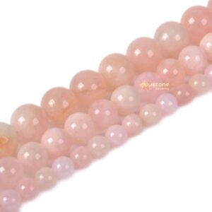 Peach Morganite Round Ball Loose Beads Diy Jewelry Making Beads Strand 6mm 8mm 10mm