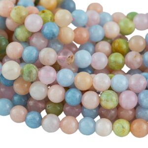 Morganite Smooth Round Beads 4mm 6mm 8mm 10mm 12mm 15.5" Strand Morganite Smooth Round Beads 4mm 6mm 8mm 10mm 12mm 15.5" Strand