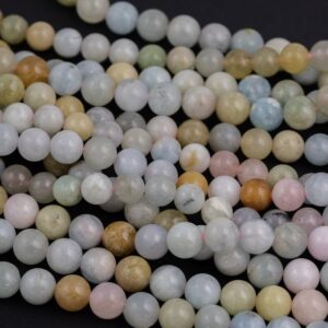 Morganite Smooth Round Beads 4mm 6mm 8mm 10mm 12mm 15.5" Strand Morganite Smooth Round Beads 4mm 6mm 8mm 10mm 12mm 15.5" Strand