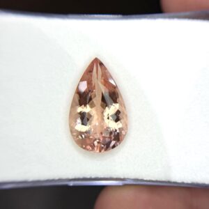 10.35 Ct, Natural Peach Morganite Cut, AAA Quality Morganite Loose Gemstone, 19.50X12.10X8.50 MM