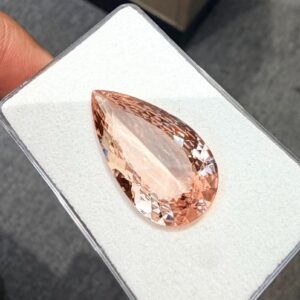 20 Carat, Natural Pinkish Peach Morganite Cut, Loose Gemstone, Genuine Morganite For Making Jewelry