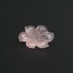 Morganite Flower Carving Loose Gemstone, 25x37 Mm, Morganite Jewelry Handmade Gift For Women, 1 Piece