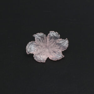 Morganite Flower Carving Loose Gemstone, 18x25 Mm, Morganite Jewelry Handmade Gift For Women, 1 Piece