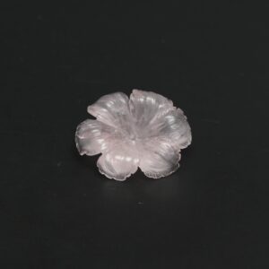 Morganite Flower Carving Loose Gemstone, 25x30 Mm, Morganite Jewelry Handmade Gift For Women, 1 Piece