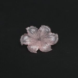 Morganite Flower Carving Loose Gemstone, 22x30 Mm, Morganite Jewelry Handmade Gift For Women, 1 Piece