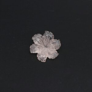 Morganite Flower Carving Loose Gemstone, 18x20 Mm, Morganite Jewelry Handmade Gift For Women, 1 Piece