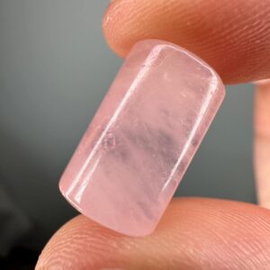 Mini Morganite Cylinder | Soft Pink Beryl for Love, Emotional & Calm | Polished Gemstone Wand for Pocket or Grid Work