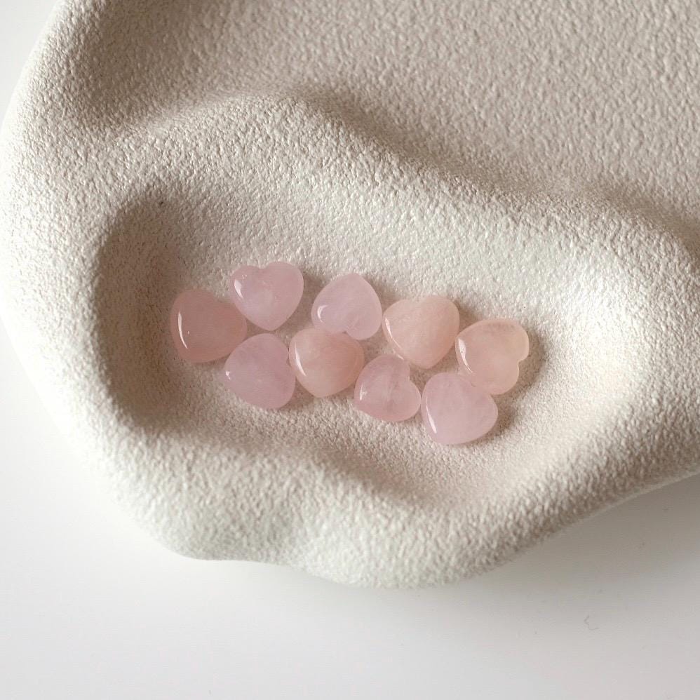 Mini Morganite Heart | Pink Beryl | Pink Morganite Crystal Hearts