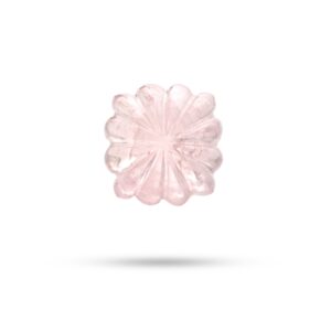 Natural Morganite Cushion Carving Loose Gemstone, 15x15 Mm, Morganite Carving, Morganite Cushion Jewelry Making Gemstone, 1 Piece