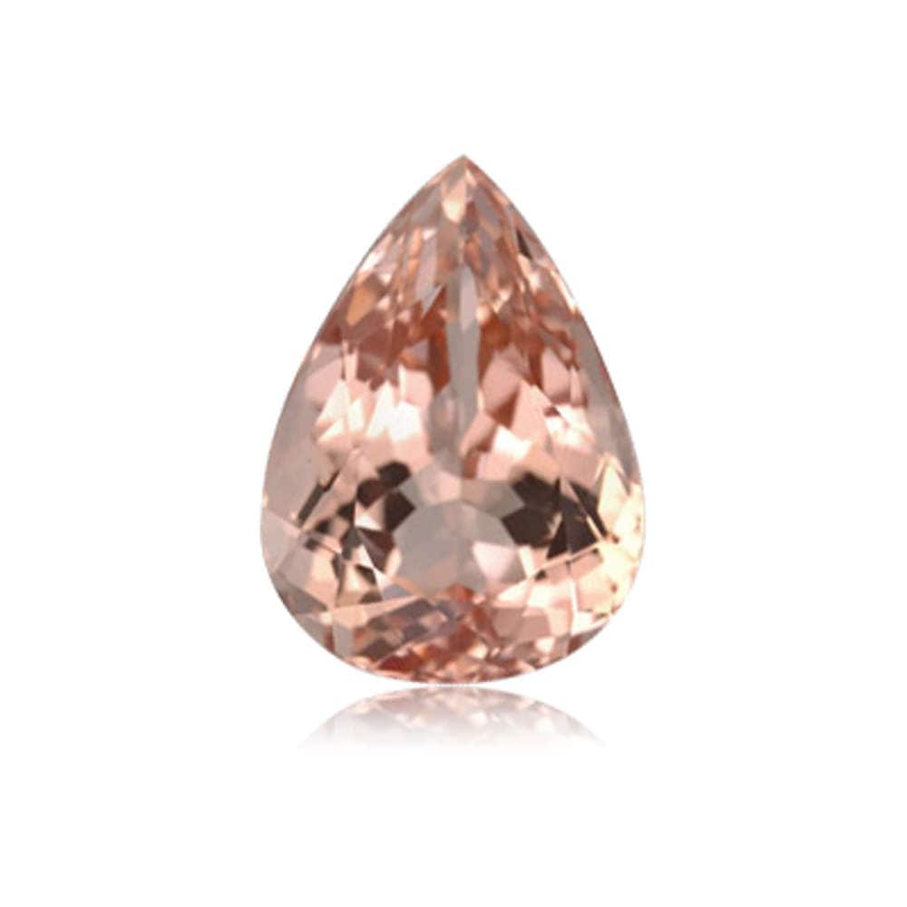 Natural Pinkish-peach Morganite Pear Shape Aaa Quality From 8x5mm-20x7mm Natural Pinkish-peach Morganite Pear Shape Aaa Quality From 8x5mm-20x7mm