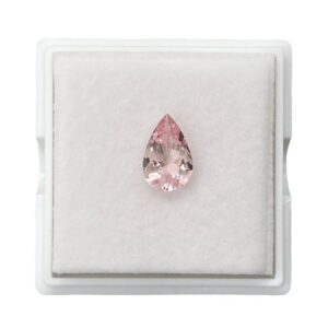 Pure Pink Morganite Gem, 12x8mm Pear Cut Rare Rich Pink Loose Gemstone - Lsg1237