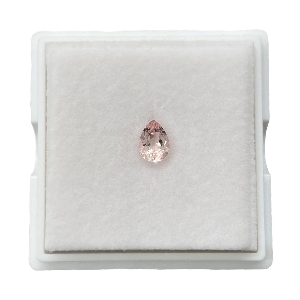 Rare Pink Morganite Gem, 7x5mm Pear Cut Rare Rich Pink Loose Gemstone - Lsg1177