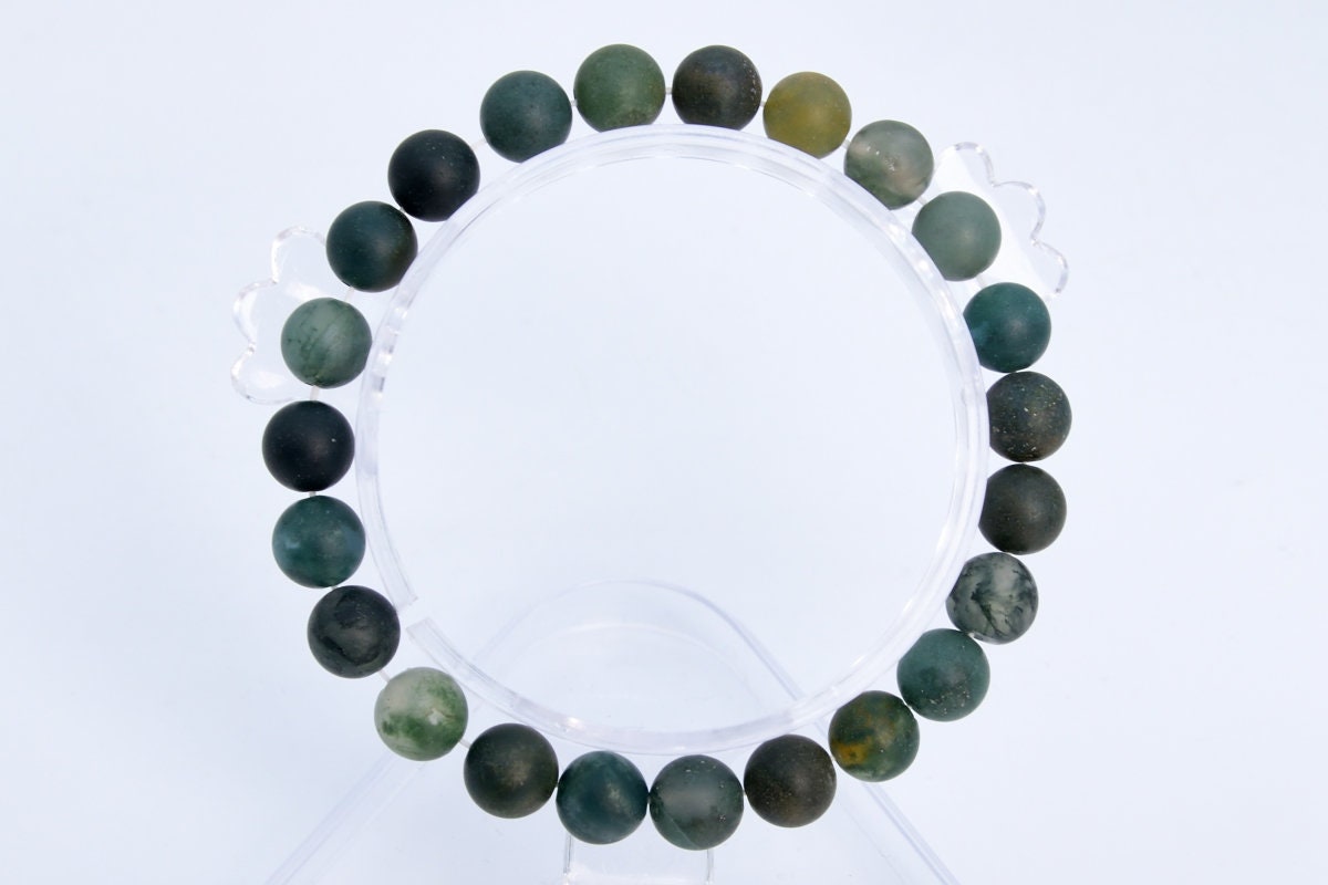 8mm Matte Moss Agate Beads Bracelet Grade Aaa Genuine Natural Round Gemstone 7" Bulk Lot 1,3,5,10 And 50 (106736h-066) 8mm Matte Moss Agate Beads Bracelet Grade Aaa Genuine Natural Round Gemstone 7" Bulk Lot 1,3,5,10 And 50 (106736h-066)
