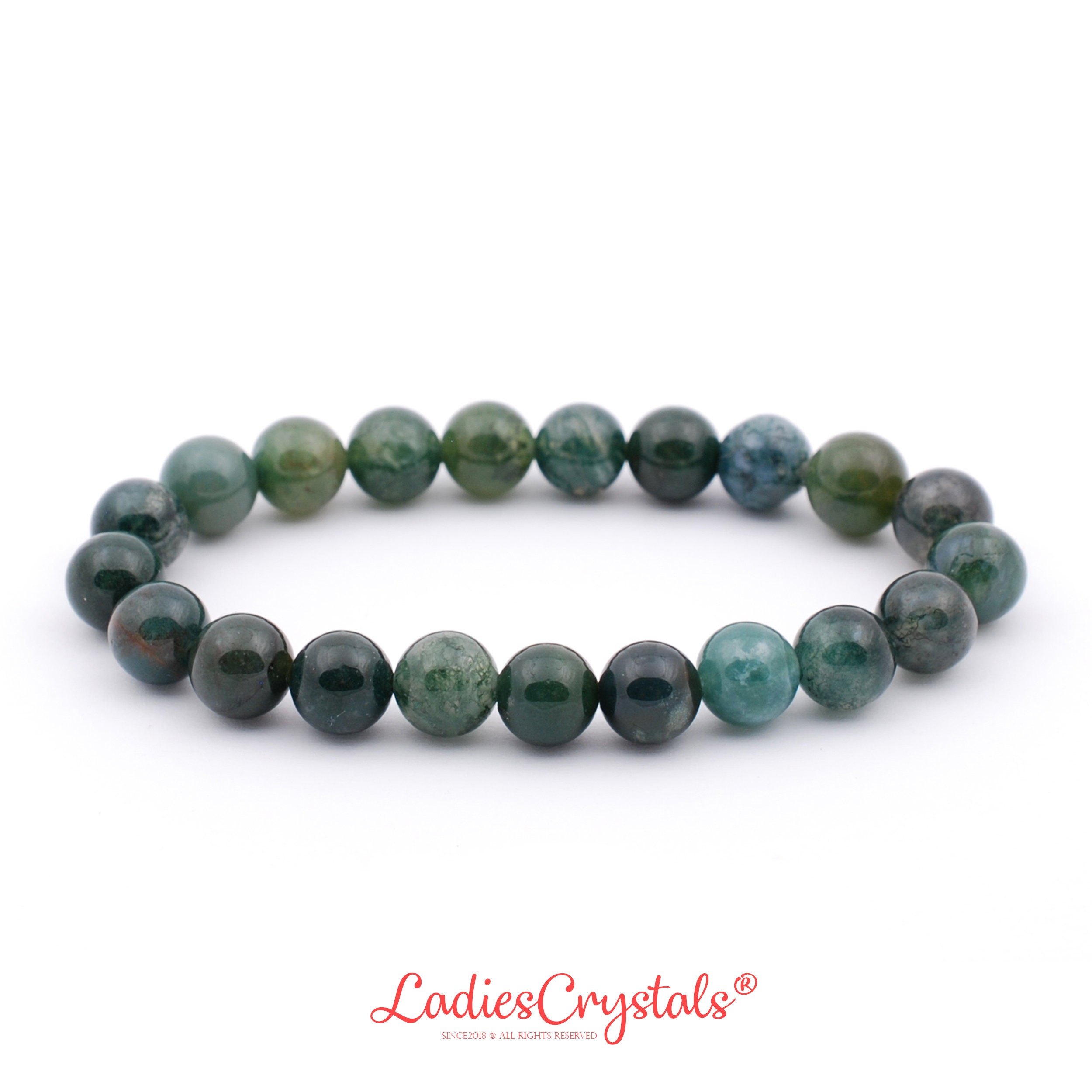 Green Moss Agate Bracelet, Moss Agate Bracelet 8 Mm Beads, Moss Agate, Crystals, Gifts, Gems, Beaded Bracelet, Beaded Green Bracelet, Agate Green Moss Agate Bracelet, Moss Agate Bracelet 8 Mm Beads, Moss Agate, Crystals, Gifts, Gems, Beaded Bracelet, Beaded Green Bracelet, Agate