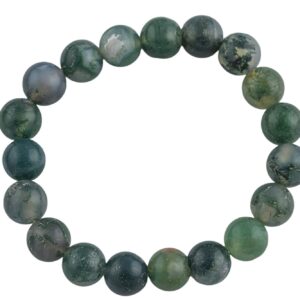 Natural Moss Agate Round Size 6mm and 8mm- Handmade In USA- approx. 7" Bracelet Crystal Bracelet Natural Moss Agate Round Size 6mm and 8mm- Handmade In USA- approx. 7" Bracelet Crystal Bracelet