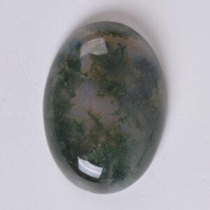 25mm Moss agate oval flatback cab cabochon
