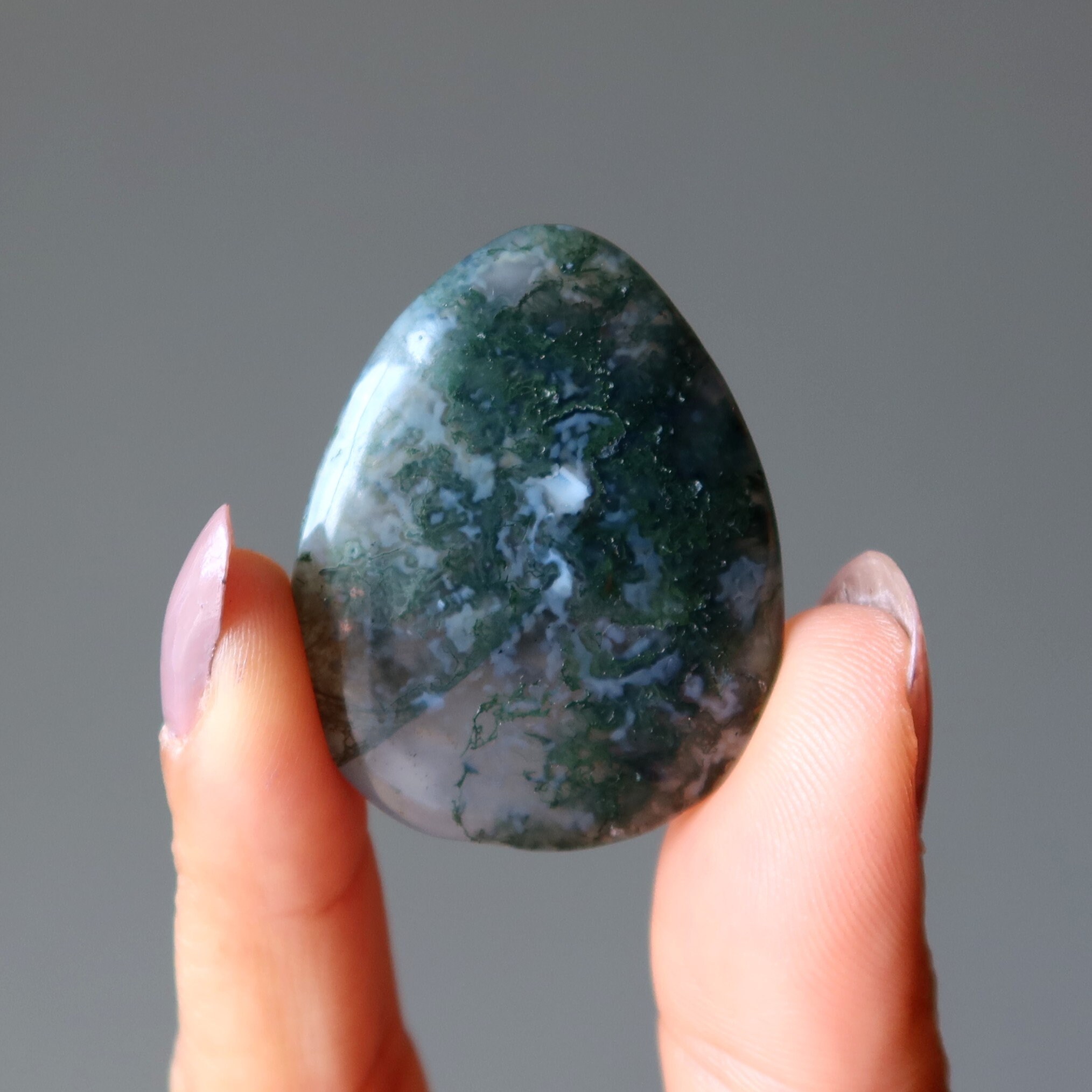 Moss Agate Cabochon Green Pear Promotions Job Crystal Moss Agate Cabochon Green Pear Promotions Job Crystal