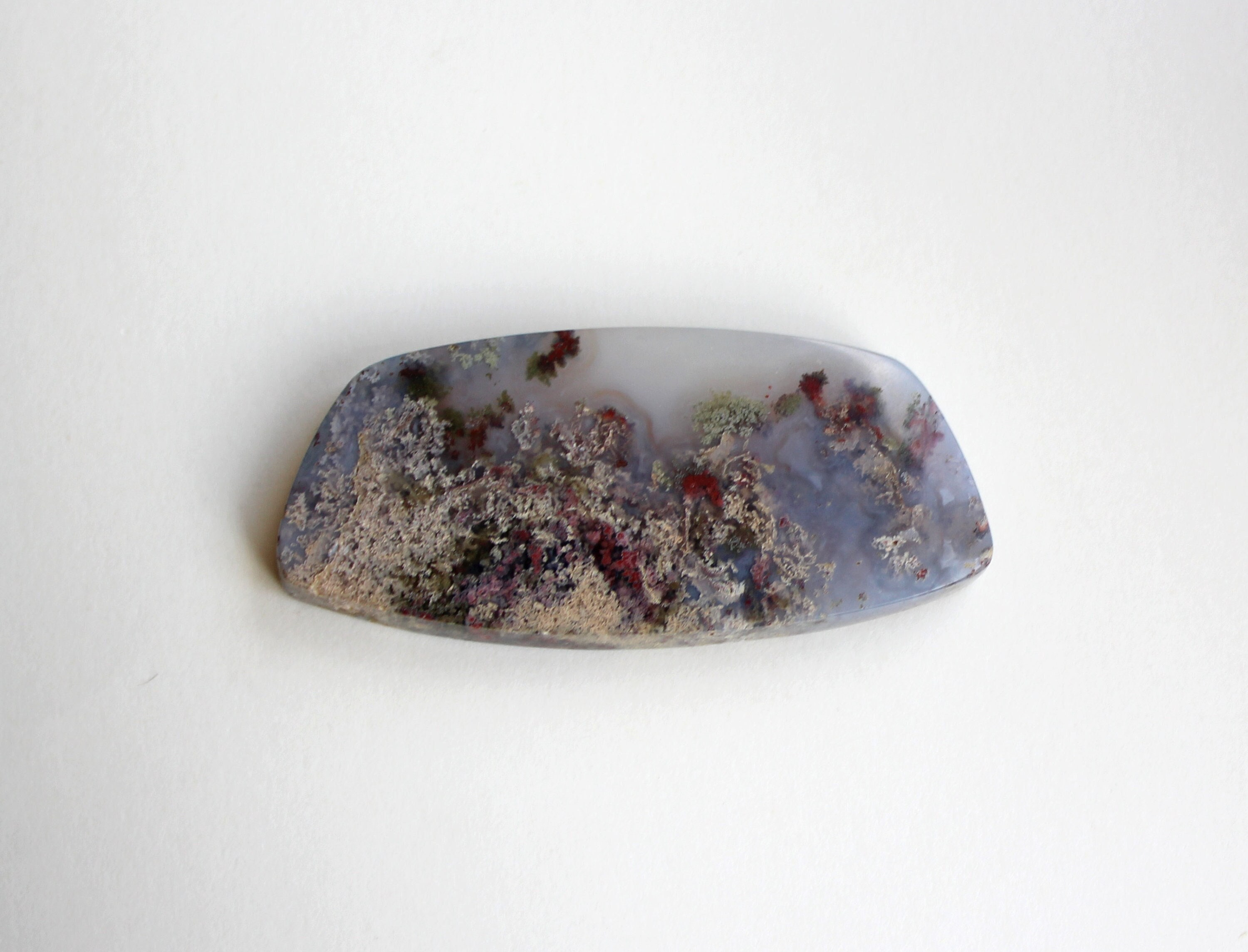Indonesian Plume Agate Cabochon - Moss Agate Cab