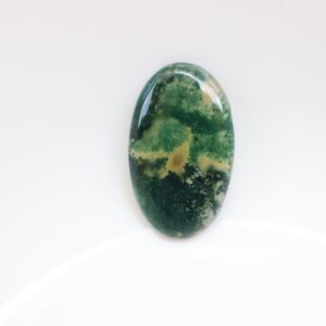 Natural Moss Agate Cabochon, Loose Stone, Pocket Stone, Gemstone, Moss Agate Loose Gemstone Cabochon For Jewelry, Healing Stone, Crystal.