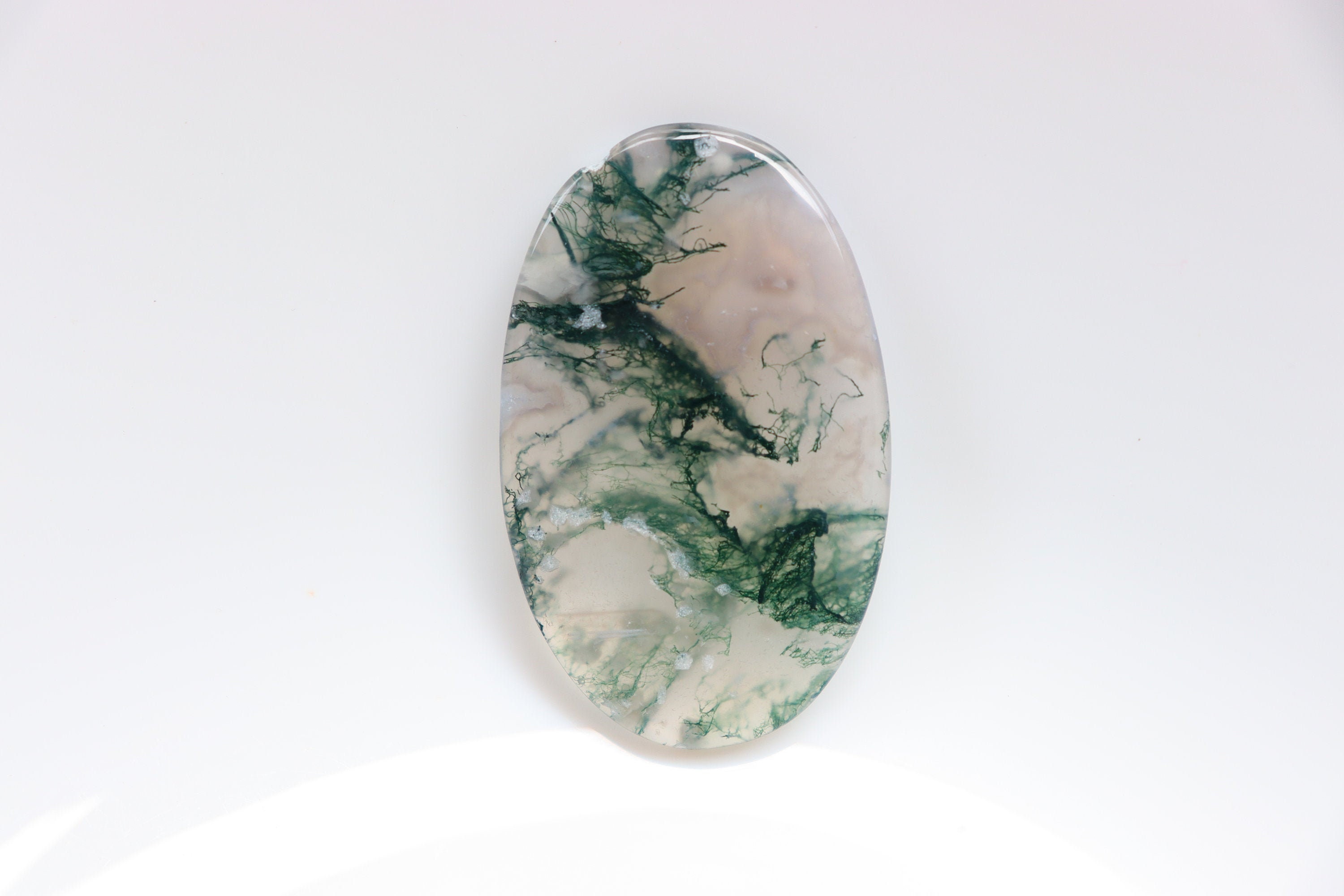Natural Moss Agate Cabochon, Loose Stone, Pocket Stone, Gemstone, Moss Agate Loose Gemstone Cabochon For Jewelry, Healing Stone, Crystal.